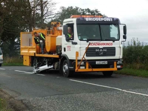 White line marking